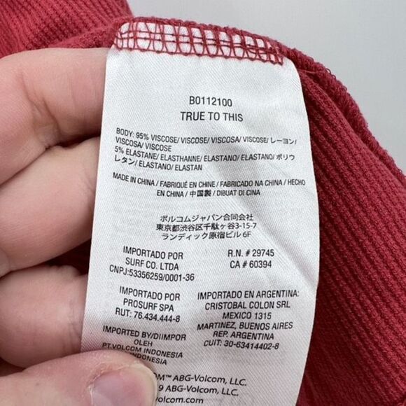 Volcom Lounge Ribbed Tank top Cropped Rose Gold Snaps size large lived in lounge - Picture 5 of 7